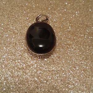 Sterling Silver and Onyx Pendant